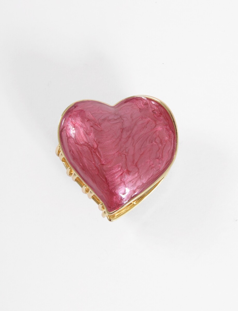 Broche cora simil nacar - rojo 