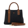 Darkness Cartera C/correa Larga Y Corta Negro-marron