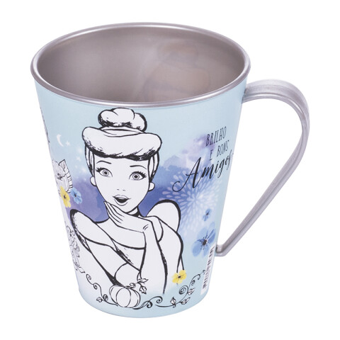 Taza Plástica Princesas Disney 360 ml CELESTE