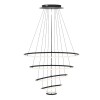 COLGANTE LED 80W ANILLOS 3000K NEGRO 20+40+60+80+100CM COLGANTE LED 80W ANILLOS 3000K NEGRO 20+40+60+80+100CM