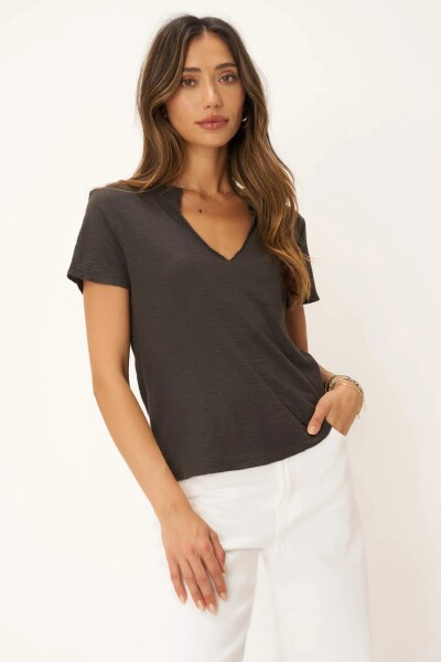 REMERA PLATA Negro