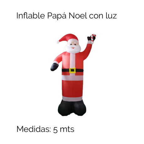Inflable Papa Noel 5mt Con Luz Unica