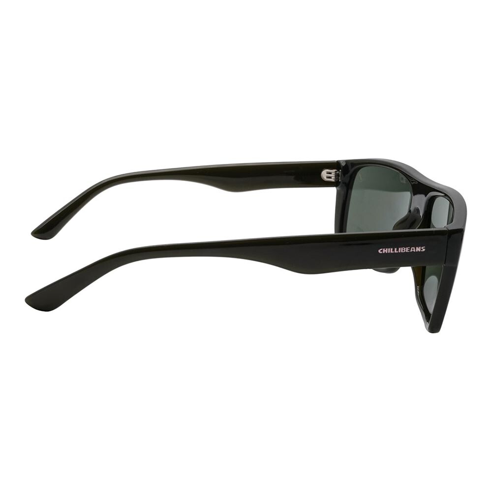 Lentes De Sol Policarbonato Chilli Beans Cuadrado Verde/Negro