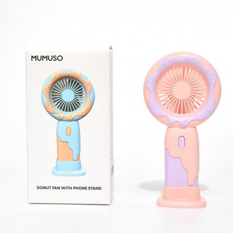 VENTILADOR CON SOPORTE PARA TELÉFONO EN FORMA DE DONUT - PÚRPURA VENTILADOR CON SOPORTE PARA TELÉFONO EN FORMA DE DONUT - PÚRPURA