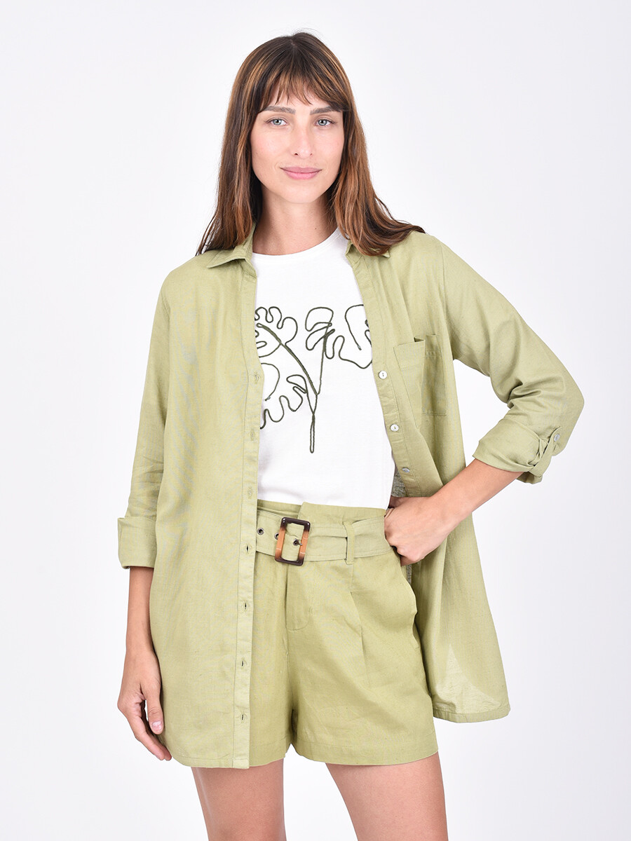 CAMISA CAIRO - OLIVA 
