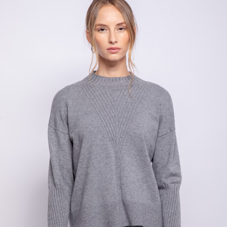 POLERA COCONUT Gris Melange