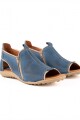 Sandalia Zipper Azul