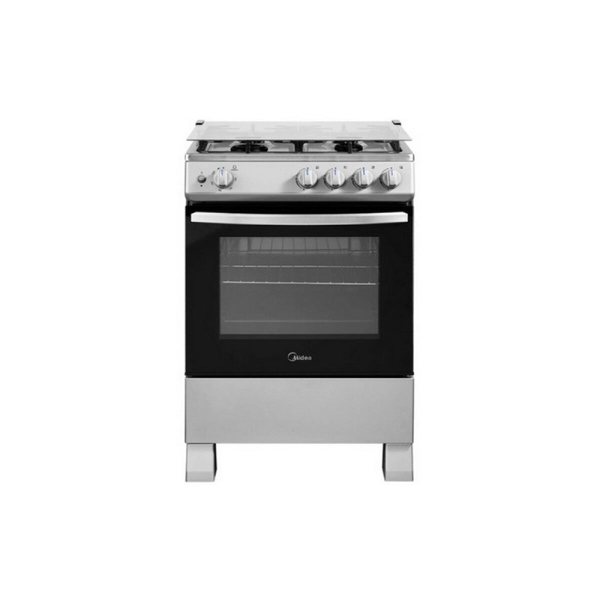 COCINA MIDEA 4 HORNALLAS ACERO 