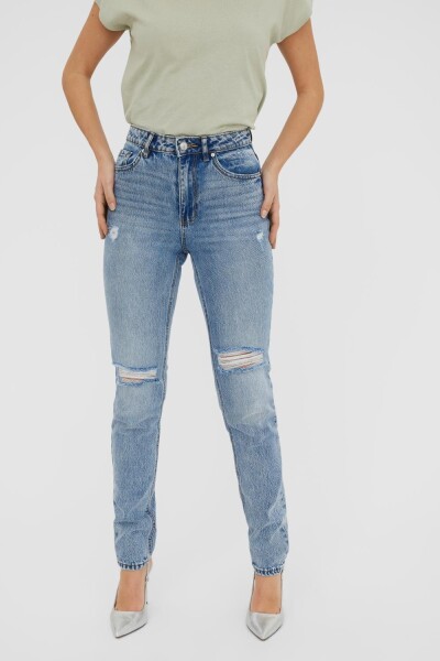 Jeans Joana Tiro Alto Light Blue Denim