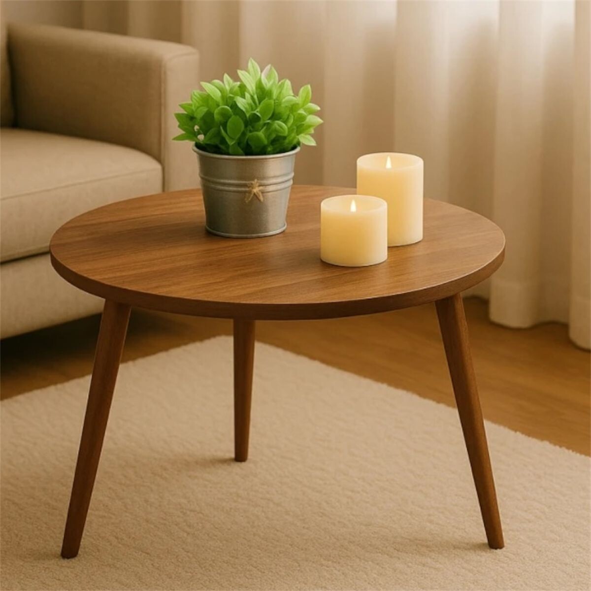 Mesa Ratona y/o Auxiliar en Mdf /Madera 