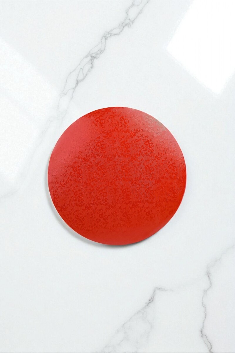 Base rojo 25cm. x10 u 