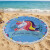 Toalla Playera Microfibra Redonda de 150 cm Unicornio
