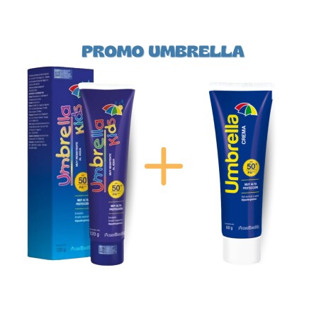 UMBRELLA PACK KIDS FPS 50 120 GR + CREMA FPS 50 DE REGALO UMBRELLA PACK KIDS FPS 50 120 GR + CREMA FPS 50 DE REGALO