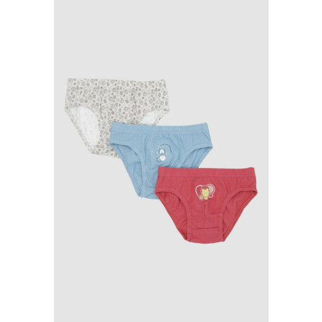 Pack x3 slips algodón marvel/disney Marvel