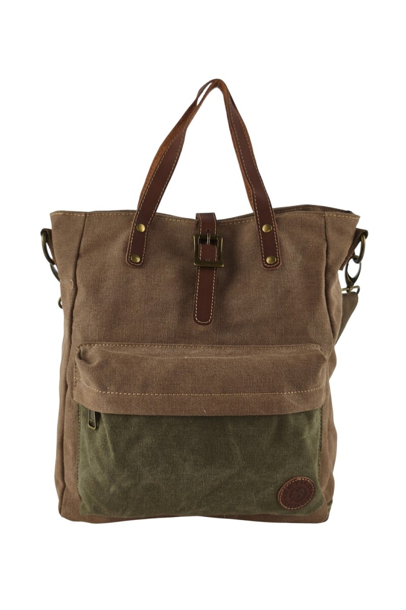 Bolso matera de lona Marrón