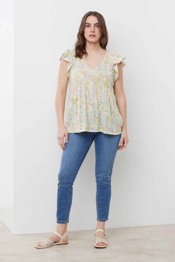 Remera Flores AMARILLO/MULTI