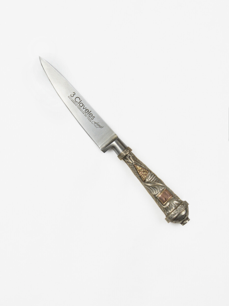 Puñal Tres Claveles Plata y Oro 15cm 