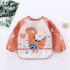 Babero con manga Little Ones dino naranja