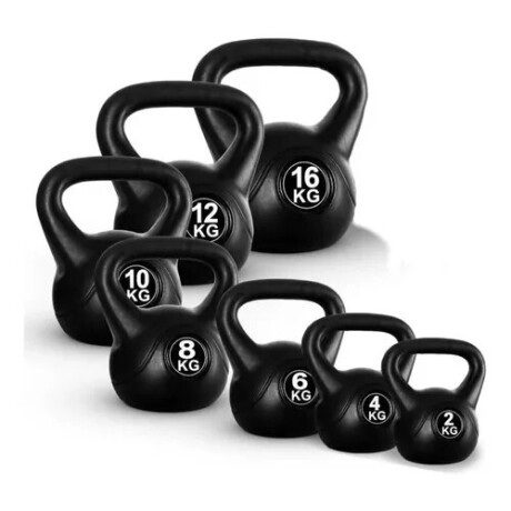 Pesa Rusa De Mano 8kg Recubierta PVC Musculación Kettlebell 4275