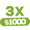 Promo 3x1000
