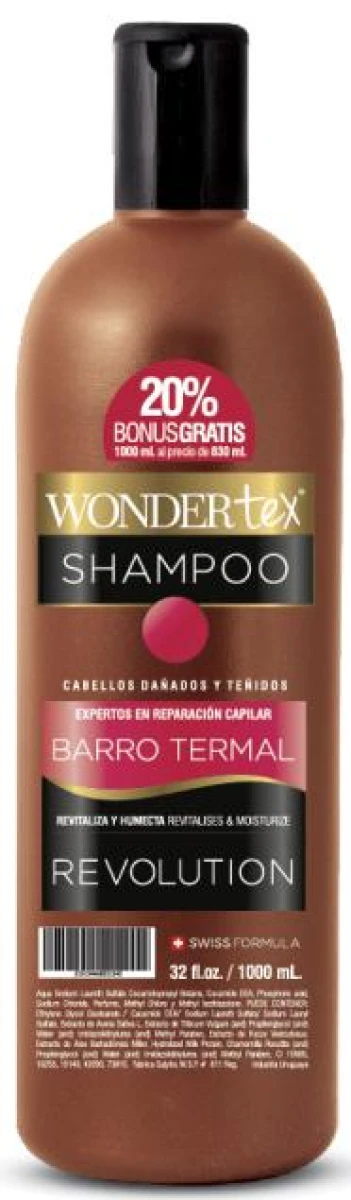 SHAMPOO WONDER TEX BARRO TERMAL REVOLUTION 1 LT 