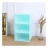 Caja Organizadora Zapatos Zapatera 12 Unidades Caja Apilable Color Variante Verdeagua