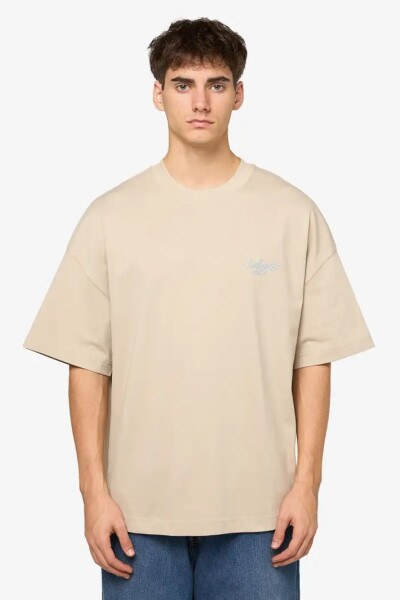 S/S Signature Script T-Shirt Crema