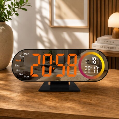 Reloj Despertador Digital LED con Temperatura y Calendario Reloj Despertador Digital LED con Temperatura y Calendario
