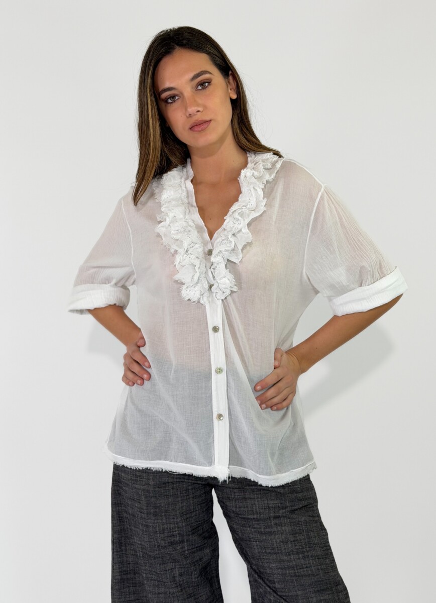 BLUSA MARINO - BLANCO 