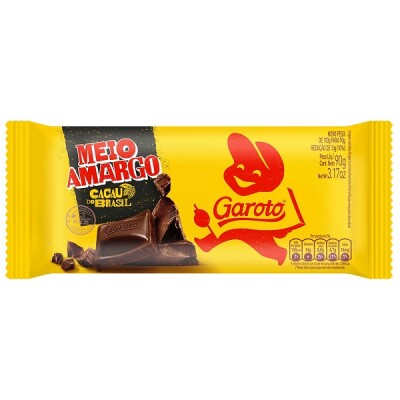Chocolate Garoto Jumbo Semi Amargo 90 Grs Chocolate Garoto Jumbo Semi Amargo 90 Grs