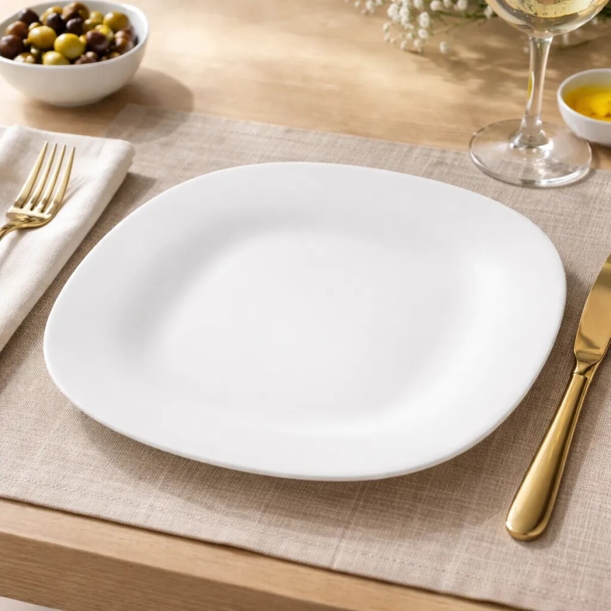 PLATO LLANO CARINE BLANCO - D2367 - LUMINARC 