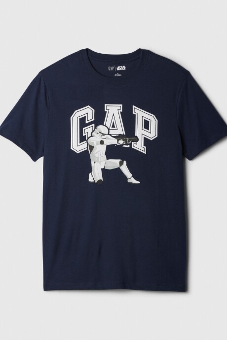 Remera Logo Gap Storm Tapestry Navy