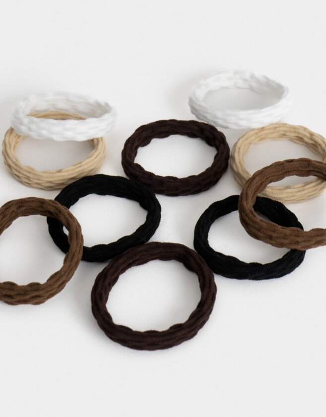 Gomitas Elásticas Sets Set por 10 Set De Gomitas Elásticas - Combinacion Tricolor