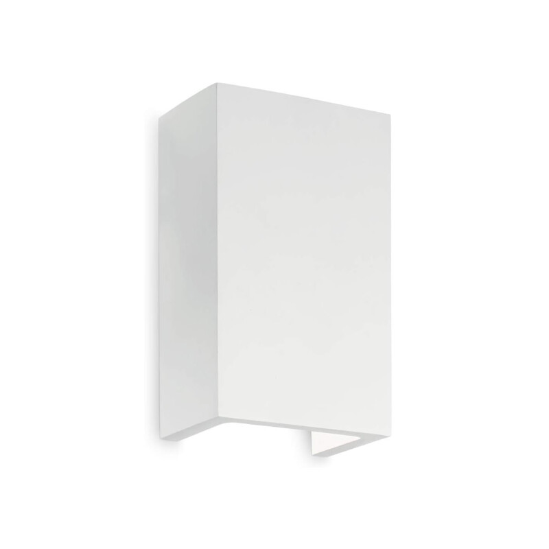 ARTEFACTO BIDIRECCIONAL RECTANGULAR DE YESO CARDIFF - IP20 Luminaria Bidireccional Rectangular de Yeso Cardiff