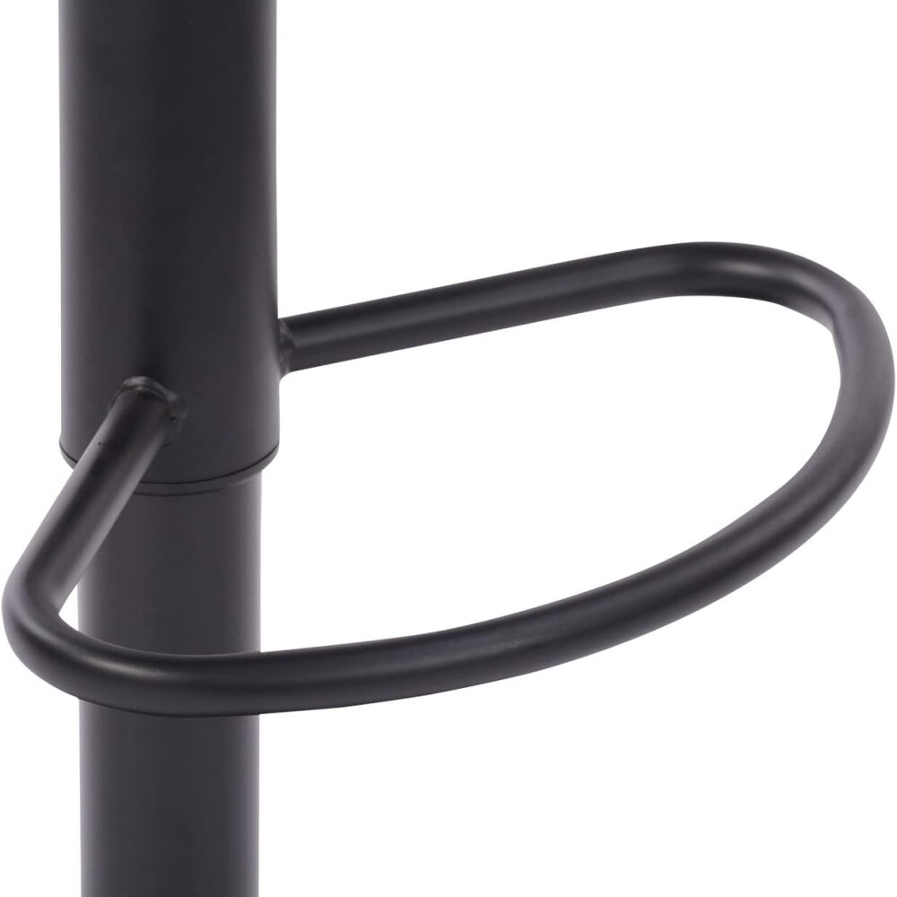 Butaca ecocuero con base negra Gris