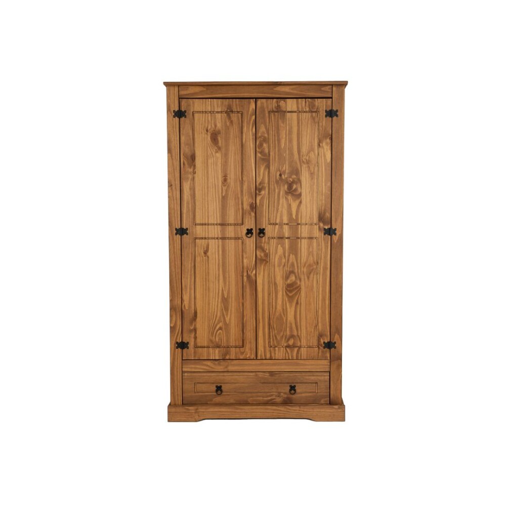 Ropero 2 puertas 1 Cajón Madera - Linea Mexicana Nogal