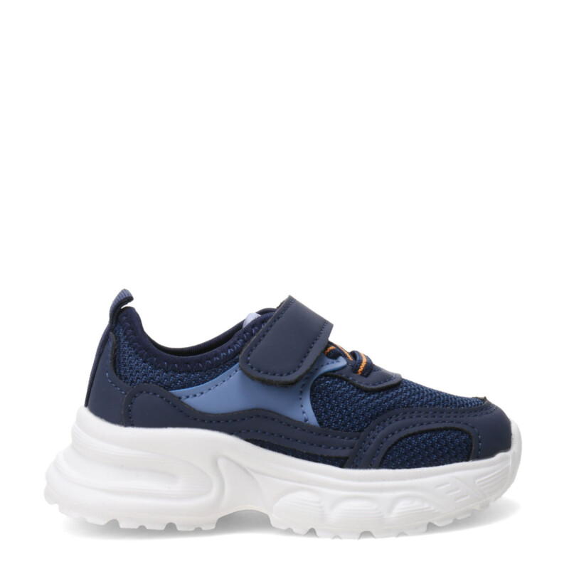 Championes de Niña Croco Kids BEZA con elastico y velcro Azul Marino