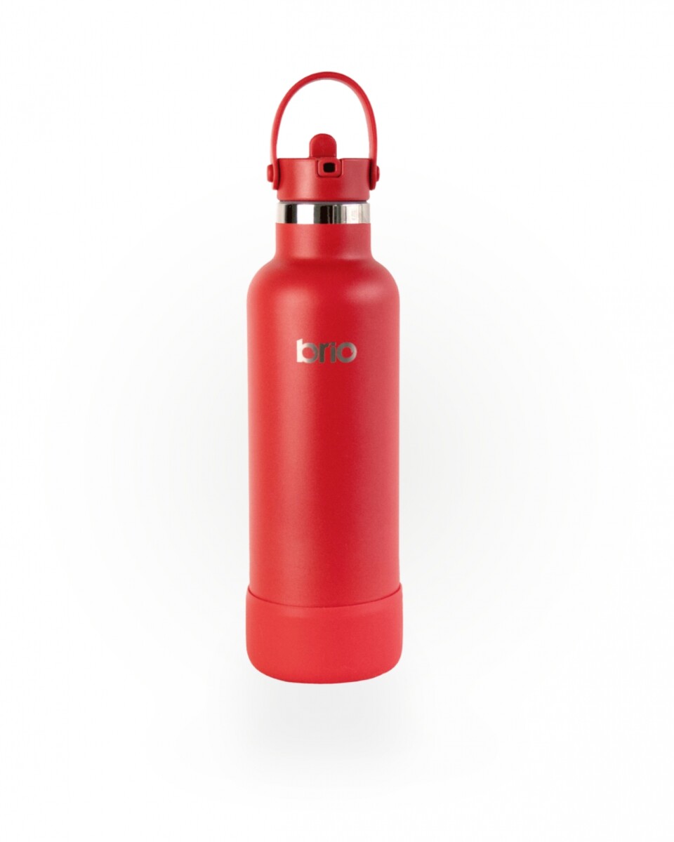 Botella En Acero Inoxidable brio 750ml Con Sorbito Y Manija - Rojo 