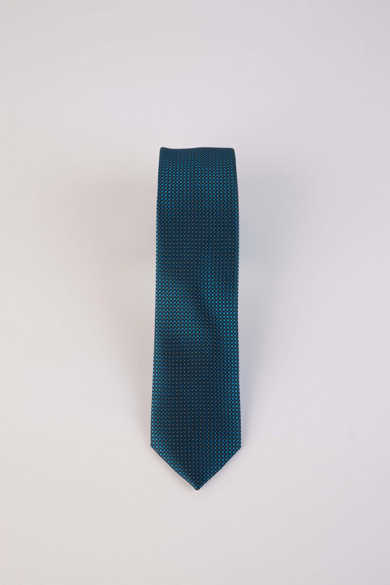 Corbata Microfibra - Negro, Azul, Flor. 