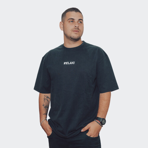 Remera Relajo Outside Negro