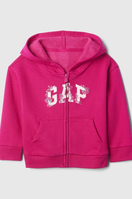 Canguro Con Cierre Logo Gap Toddler Niña Bright Beet