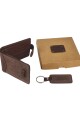 Set de billetra y llavero Chocolate