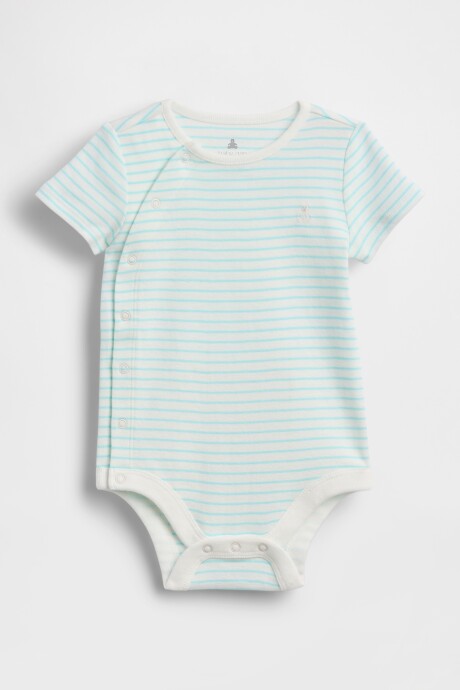 Body Manga Corta Bebé Turquoise Powder