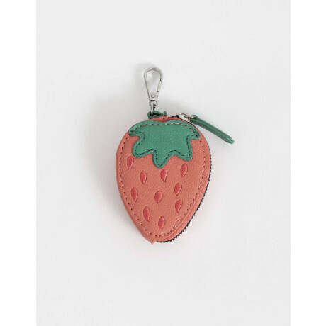 Monedero Cuerina Frutilla Rojo Frutilla