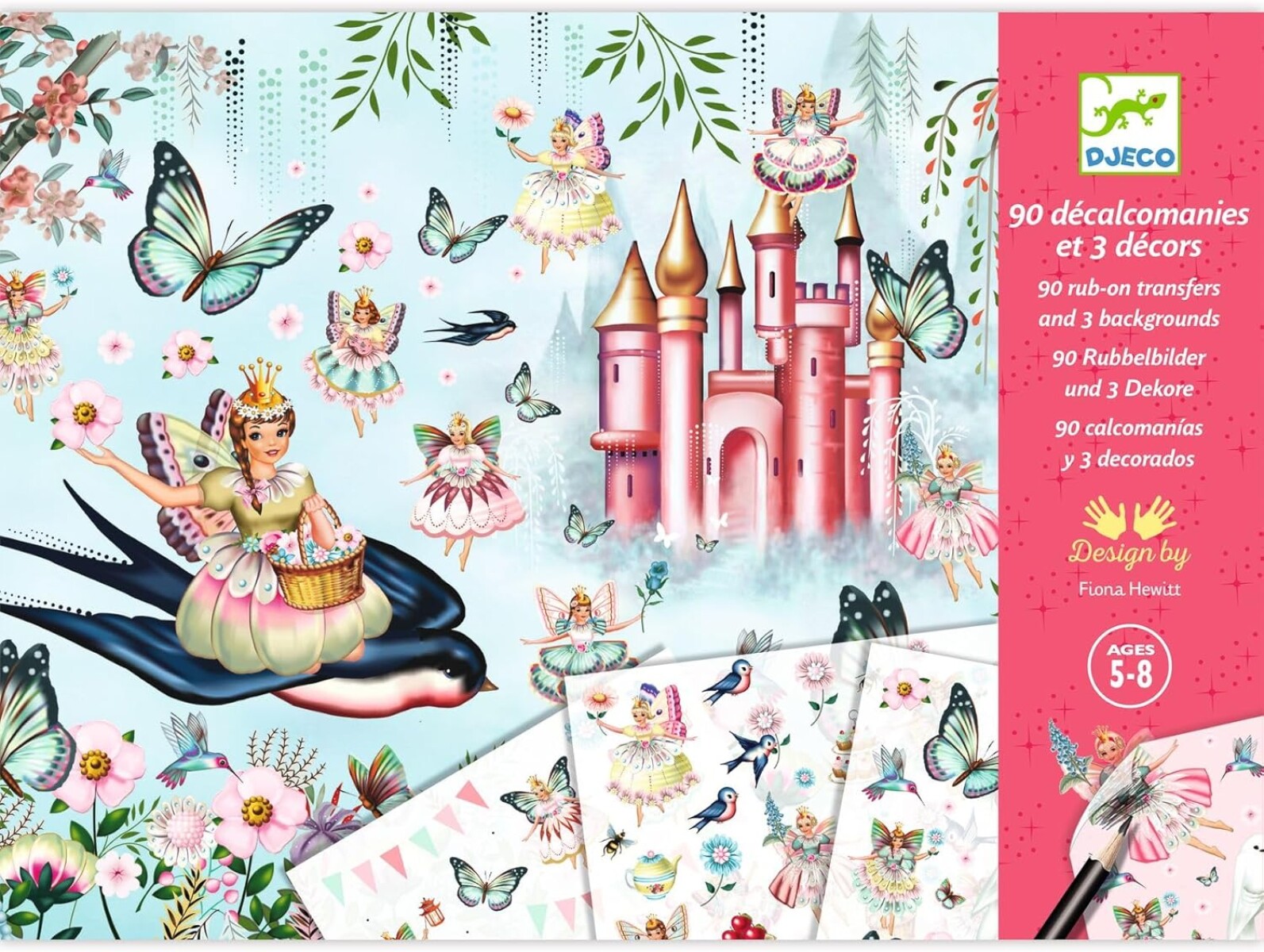 Set x90 calcos para transferir - Princesas 
