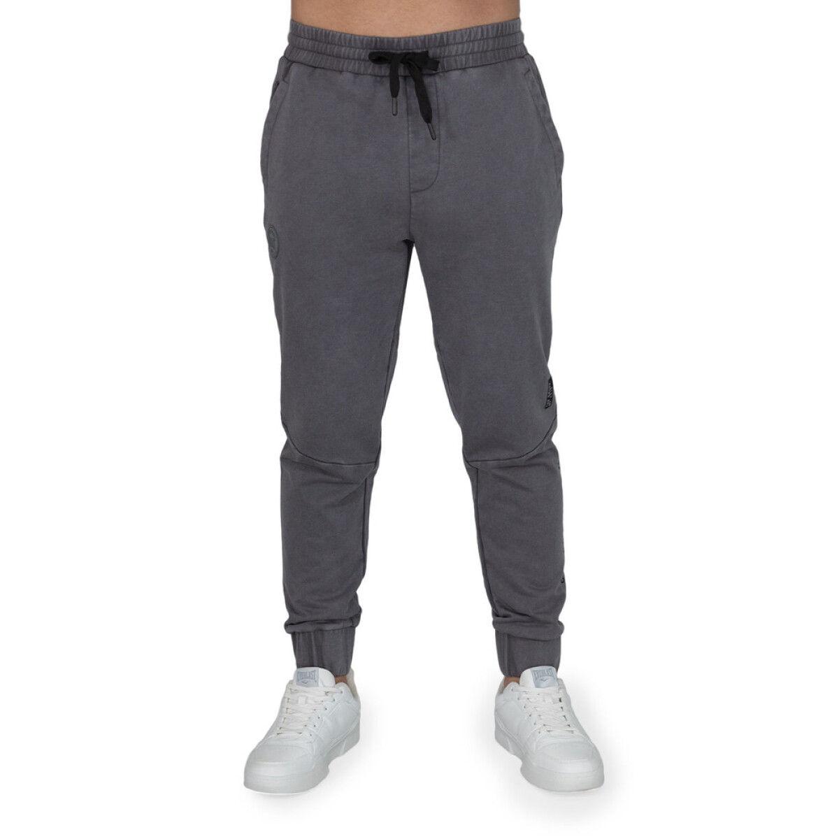 PANT MEN POLY/COTT EVERLAST JOGGER ZIPP CH M6 - CHARCOAL 
