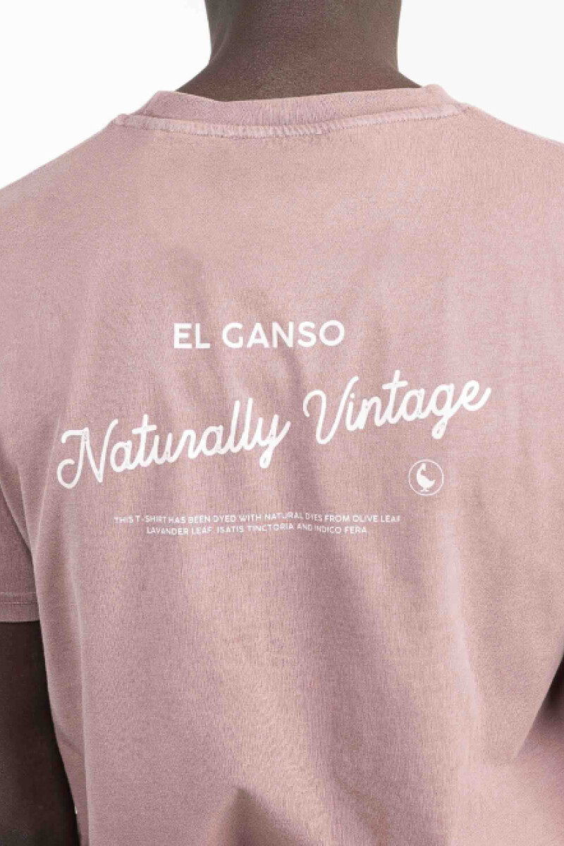 Camiseta Tinte Natural Rosa