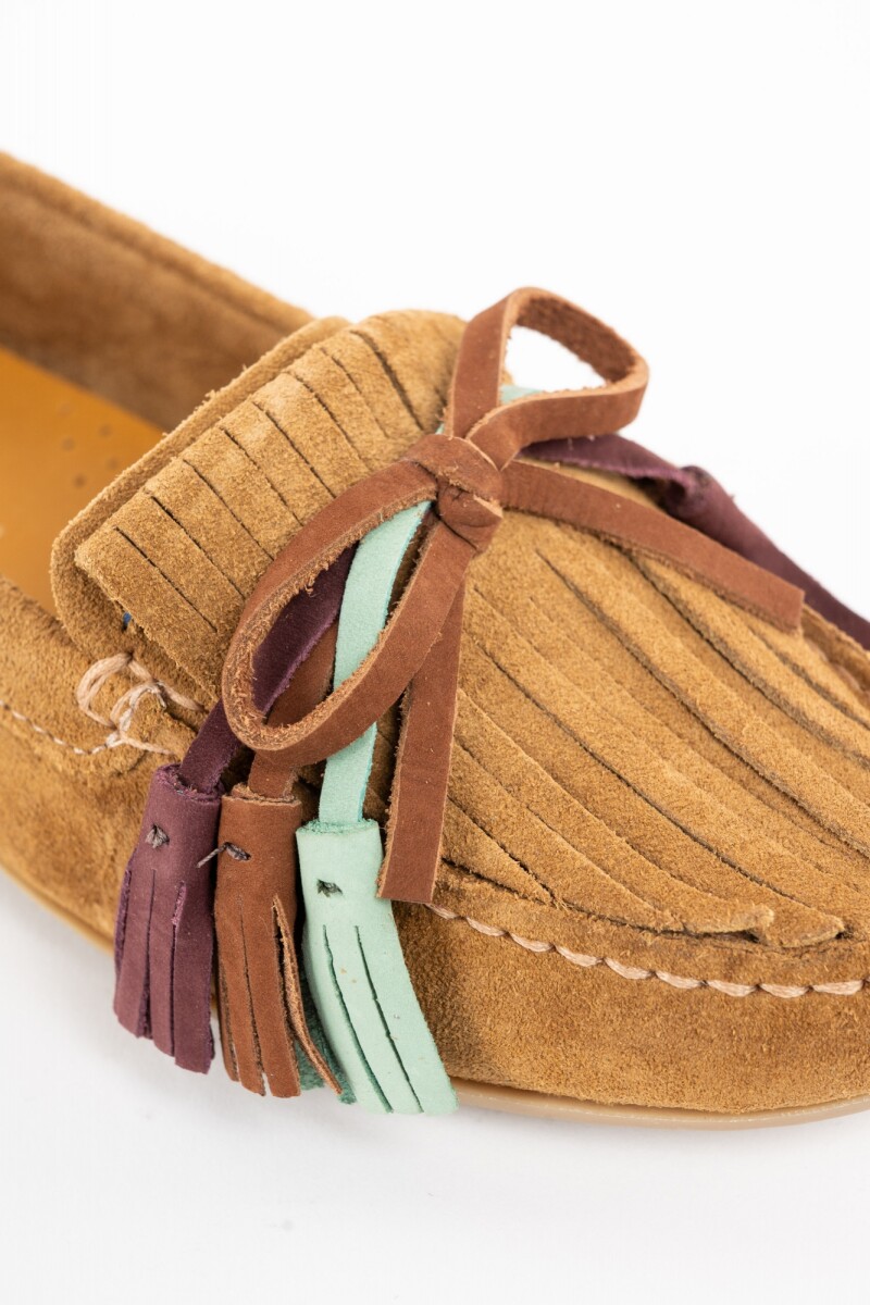 Mocasin Gamuza Camel