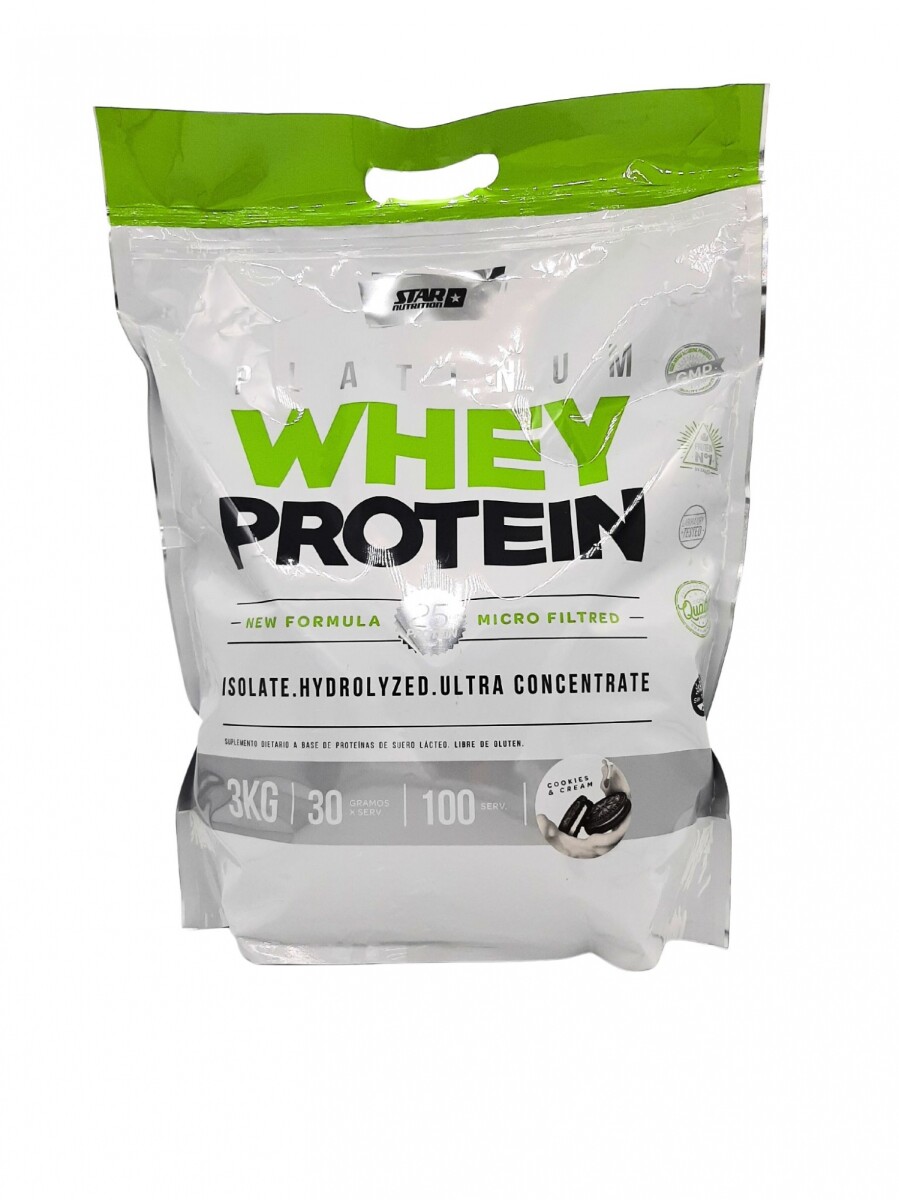 Star Nutrition Premium Whey Protein 3kg - Cookies & Cream 