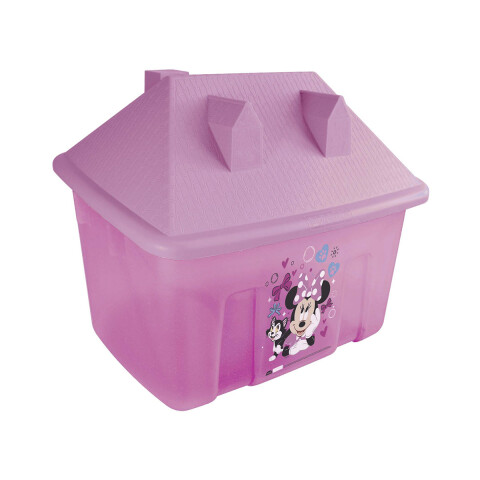 Caja Organizadora Tipo Casita Minnie Plástica 46 L U